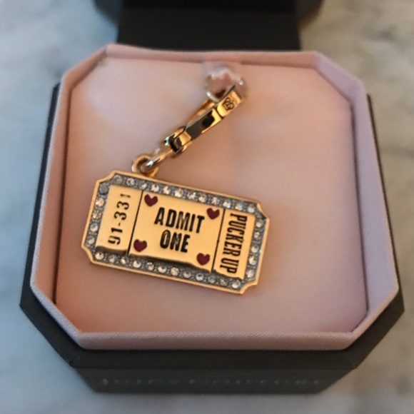 ❤️Juicy Couture 👄 Kissing Booth Ticket Charm - Picture 2 of 5
